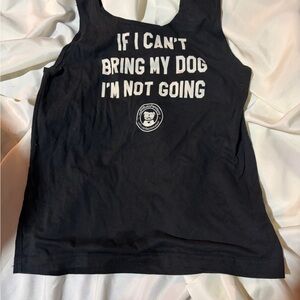 🐾 “If I Can’t Bring My Dog, I’m Not Going” Tank Top — Size Medium